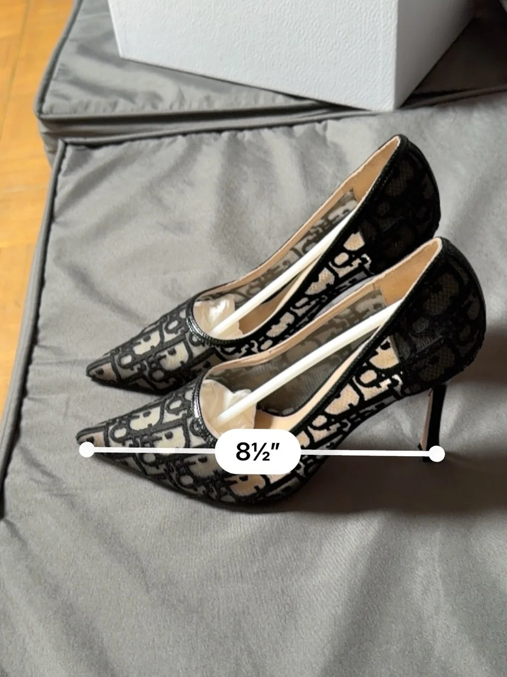 Christian Dior Black Lace Pointed-Toe Stiletto Pump